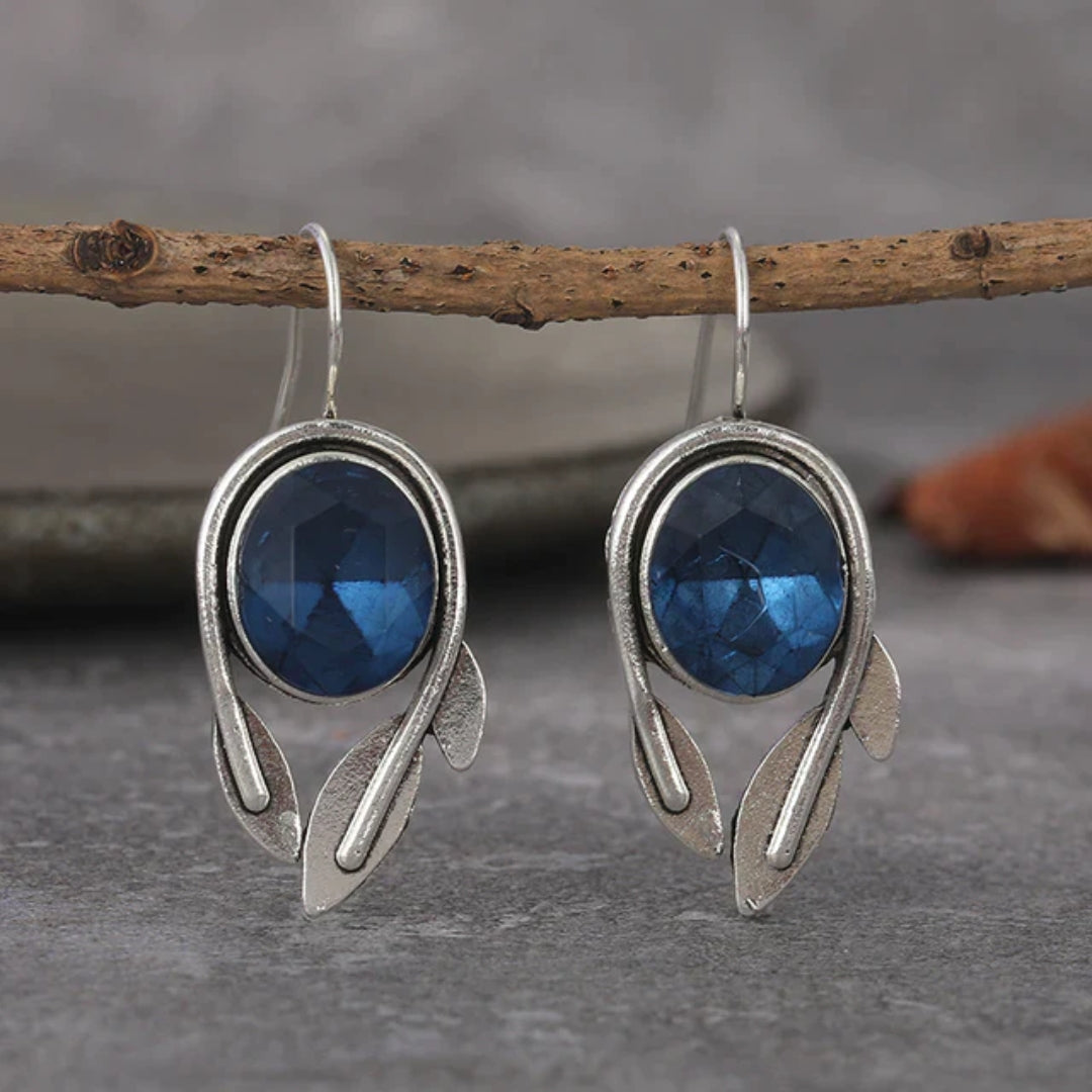 Aretes Sentinel Azul Vintage