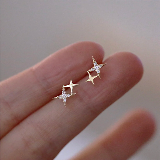 Aretes de Estrellas Brillantes