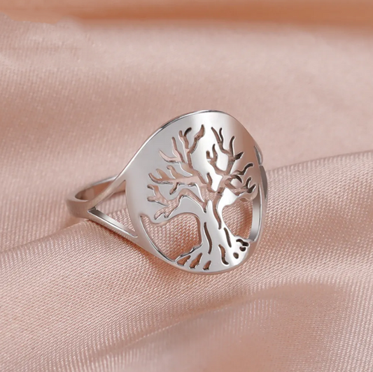 Anillo Árbol de la Vida en Plata