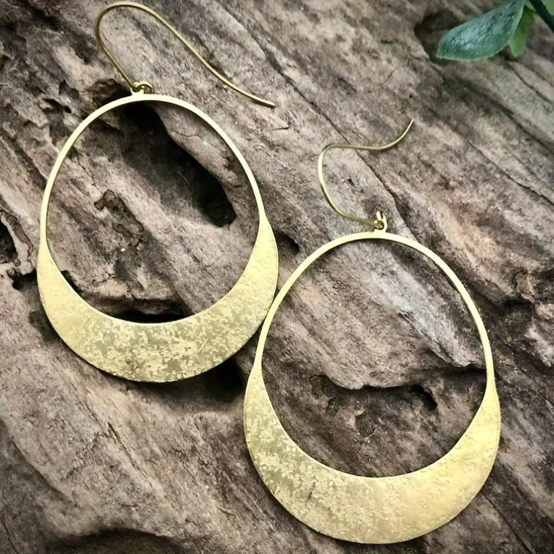 Aretes Vintage de Aros Dorados