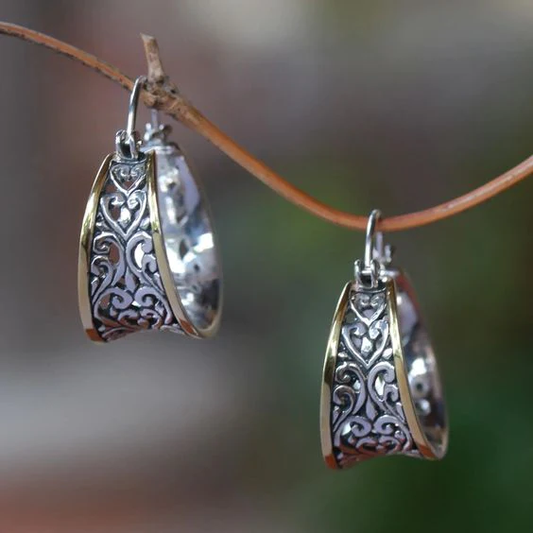 Aretes Cesta de Hiedra Vintage