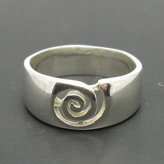 Anillo Vintage Espiral en Plata