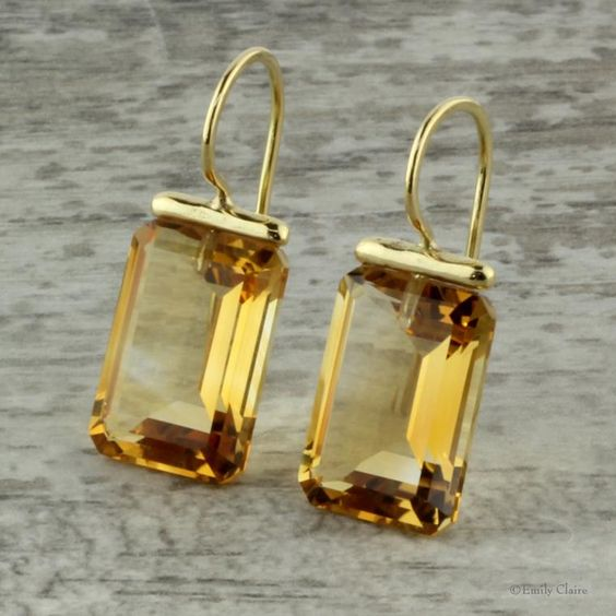 Aretes Cristal Vintage en Oro