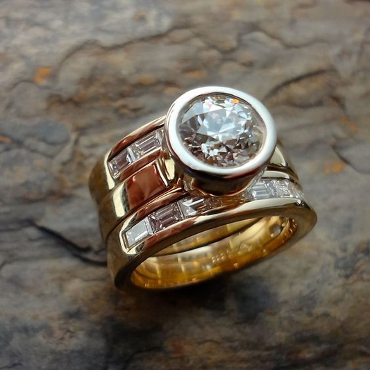 Anillo de Cristal Vintage